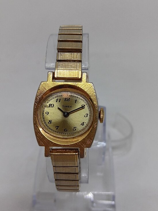 VINTAGE 1974 Timex Model 23 Women\'s 22mm Gold Tone Manual Wind Watch main image 6